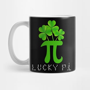 Lucky Pi St Patricks Day Pi Day Clover Mug